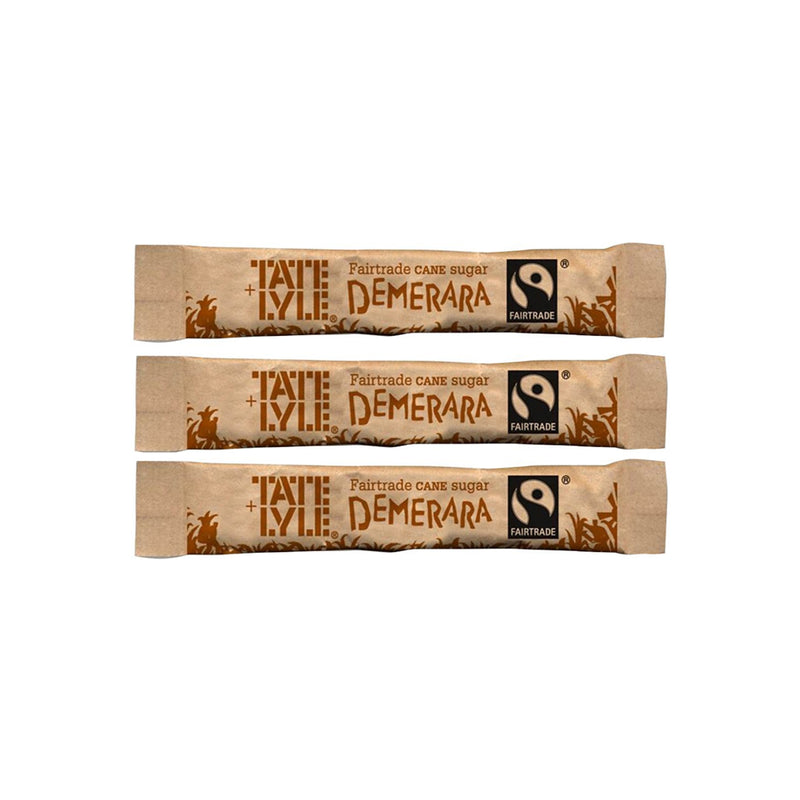 Fairtrade Brown Sugar Sticks by Tate & Lyle(Pack of 1000) - UK BUSINESS SUPPLIES
