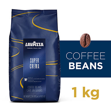 Lavazza Super Crema Whole Bean Espresso Coffee 1kg - UK BUSINESS SUPPLIES