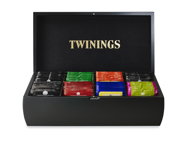 Twinings 8 Compartment Black Display Box (With Tea) - UK BUSINESS