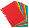 Exacompta Forever Recycled Divider 10 Part A4 220gsm Card Vivid Assorted Colours - 2010E - UK BUSINESS SUPPLIES