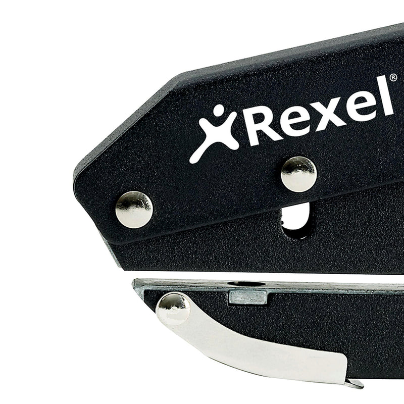 Rexel S120 1 Hole Punch Metal 20 Sheet Black 20120041 - UK BUSINESS SUPPLIES