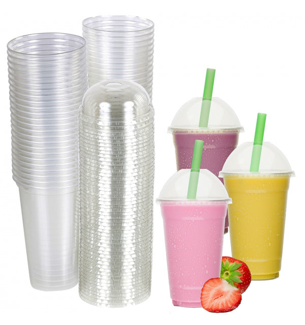 Belgravia Large 20oz Plastic Smoothie Cups - UK BUSINESS SUPPLIES