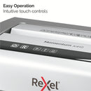 Rexel Momentum X410 Cross Cut Shredder 23 Litre 10 Sheet Black 2104571 - UK BUSINESS SUPPLIES