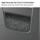 Rexel Momentum X410-SL Slimline Cross Cut Shredder 23 Litre 10 Sheet Black 2104573 - UK BUSINESS SUPPLIES