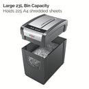 Rexel Momentum X410-SL Slimline Cross Cut Shredder 23 Litre 10 Sheet Black 2104573 - UK BUSINESS SUPPLIES