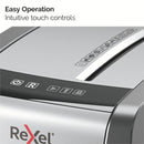 Rexel Momentum X410-SL Slimline Cross Cut Shredder 23 Litre 10 Sheet Black 2104573 - UK BUSINESS SUPPLIES