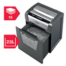 Rexel Momentum X415 Cross Cut Shredder 23 Litre 15 Sheet Black 2104576 - UK BUSINESS SUPPLIES