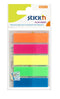 ValueX Index Flags Repositionable 12x45mm 5x25 Flags Neon Assorted Colours (Pack 125) 21050 - UK BUSINESS SUPPLIES
