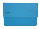 Exacompta Forever Document Wallet Manilla Foolscap Half Flap 290gsm Blue (Pack 25) - 211/5001Z - UK BUSINESS SUPPLIES