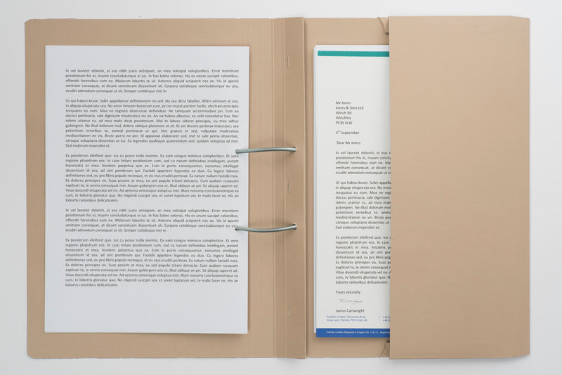 Guildhall Spring Pocket Transfer File Manilla Foolscap 315gsm Buff (Pack 25) - 211/9061Z - UK BUSINESS SUPPLIES