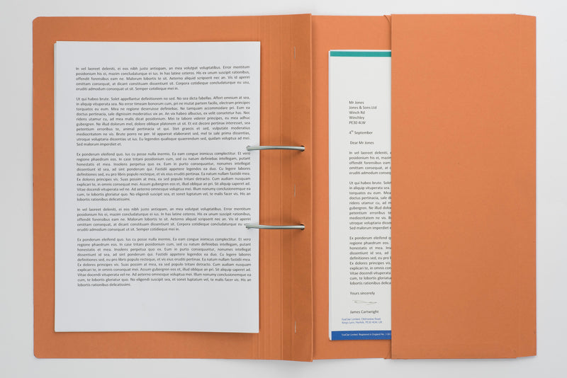 Guildhall Spring Pocket Transfer File Manilla Foolscap 315gsm Orange (Pack 25) - 211/9063Z - UK BUSINESS SUPPLIES