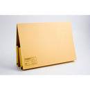 Guildhall Double Pocket Legal Wallet Manilla Foolscap 315gsm Yellow (Pack 25) - 214-YLWZ - UK BUSINESS SUPPLIES