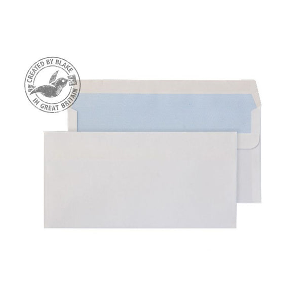 Blake Purely Everyday Wallet Self Seal White DL 110Ã—220mm 100gsm Envelopes (500) - UK BUSINESS SUPPLIES