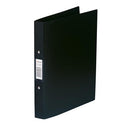 Rexel Budget Ring Binder Semi-rigid / 2 O-Ring / 40mm Spine / 25mm Capacity / A4 / Black / Pack of 10 - UK BUSINESS SUPPLIES