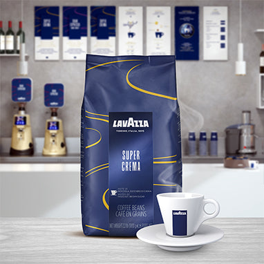 Lavazza Super Crema Whole Bean Espresso Coffee 1kg - UK BUSINESS SUPPLIES