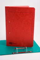 Europa Spiral Wirebound Spring Transfer File Manilla A4 300 Micron Red (Pack 25) - 3008Z - UK BUSINESS SUPPLIES