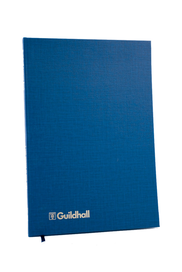 Guildhall Account Book Casebound 298x203mm 14 Cash Column 80 Pages Blue 31/14Z - UK BUSINESS SUPPLIES