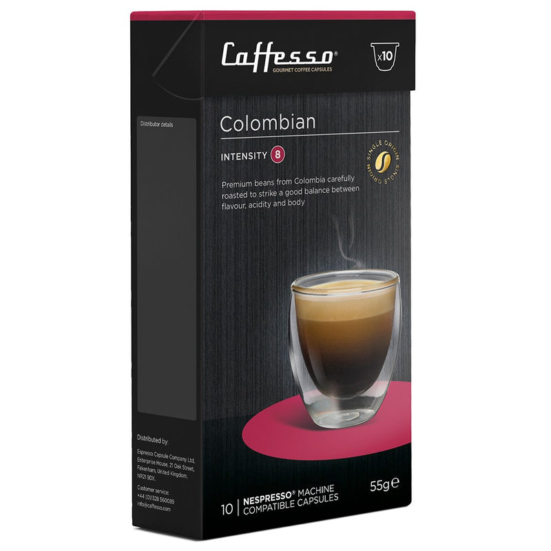 Caffesso Colombian 10's (Nespresso Compatible Pods) - UK BUSINESS SUPPLIES