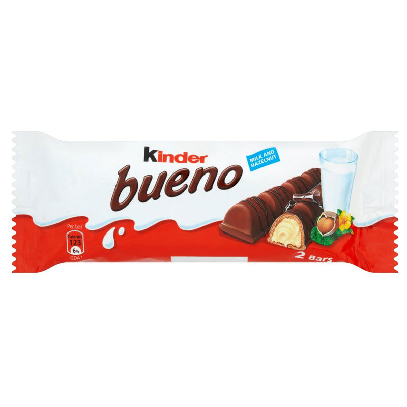 Kinder Bueno Milk Chocolate Twin Bars (Pack of 30) - UK BUSINESS SUPPLIES