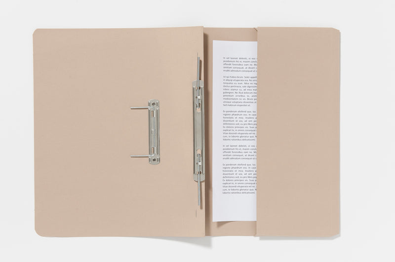 Guildhall Spring Pocket Transfer File Manilla Foolscap 285gsm Buff ...