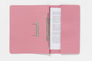 Guildhall Spring Pocket Transfer File Manilla Foolscap 285gsm Pink (Pack 25) - 347-PNKZ - UK BUSINESS SUPPLIES