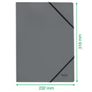 Leitz Recycle Card Folder With Elastic Band Closure A4 Blue 39080035 - UK BUSINESS SUPPLIES