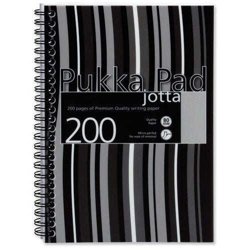 Pukka Pads Jotta Wirebound Notebook A5 Perforated and Ruled 200 Pages Pack 3 - UK BUSINESS SUPPLIES