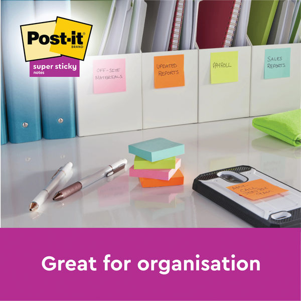 Post-it Z-Notes Canary Yellow 76x76mm 90 Sheet (Pack of 12) R330YE - UK BUSINESS SUPPLIES