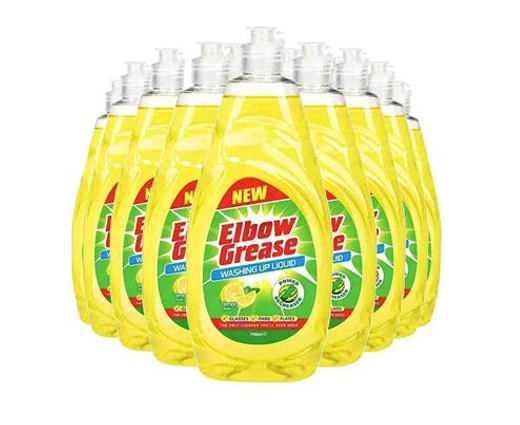 Elbow Grease Lemon Fresh Washing Up Liquid  600ml - UK BUSINESS SUPPLIES