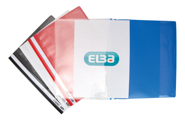 Elba Report Files With Front Cover Pocket A4 Assorted (Pack 25) 400055040 - UK BUSINESS SUPPLIES