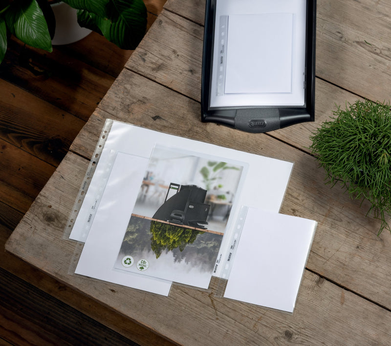 Leitz Recycle Folder A4 140 Micron (Pack 25) 40013003 - UK BUSINESS SUPPLIES