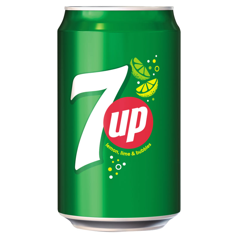 7-Up Lemon and Lime Carbonated Canned Soft Drink 330ml (Pack of 24) - UK BUSINESS SUPPLIES