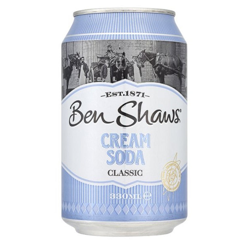 Ben Shaw's Cream Soda Cans Pack 24 x 330ml' - UK BUSINESS SUPPLIES