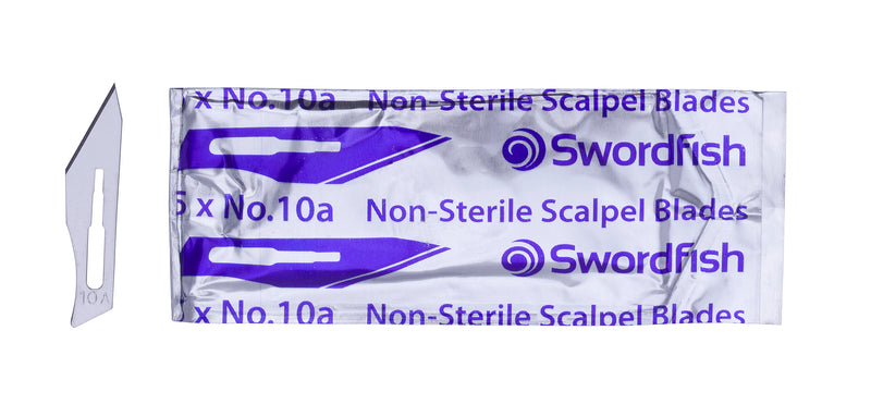 Swordfish Scalpel Blades No 10A Silver (Pack 100) - 43802 - UK BUSINESS SUPPLIES