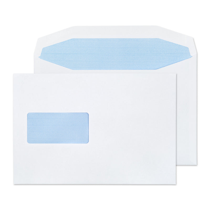 Blake Purely Everyday Mailer Envelope C5+ 162x235mm Gummed Window 90gsm White (Pack 500) - 4408 - UK BUSINESS SUPPLIES