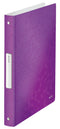 Leitz WOW Ring Binder Polypropylene 4 O-Ring A4 25mm Rings Purple (Pack 10) 42580062 - UK BUSINESS SUPPLIES