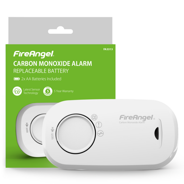 FireAngel FA3313 Replaceable Battery Detector Carbon Monoxide Alarm - UK BUSINESS SUPPLIES