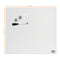 Nobo Magnetic Glass Whiteboard Tile 450x450mm White 1903957 - UK BUSINESS SUPPLIES