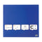 Nobo Magnetic Glass Whiteboard Tile 300x300mm Blue 1903952 - UK BUSINESS SUPPLIES