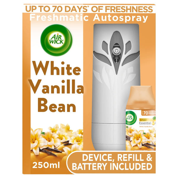 Airwick Freshmatic White Vanilla Bean Machine & 250ml Free Refill - UK BUSINESS SUPPLIES