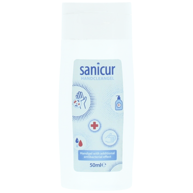Sanicur Antibacterial Alcohol Sanitiser Hand Gel 68% Alcohol 50ml {3 for price of 2} - UK BUSINESS SUPPLIES