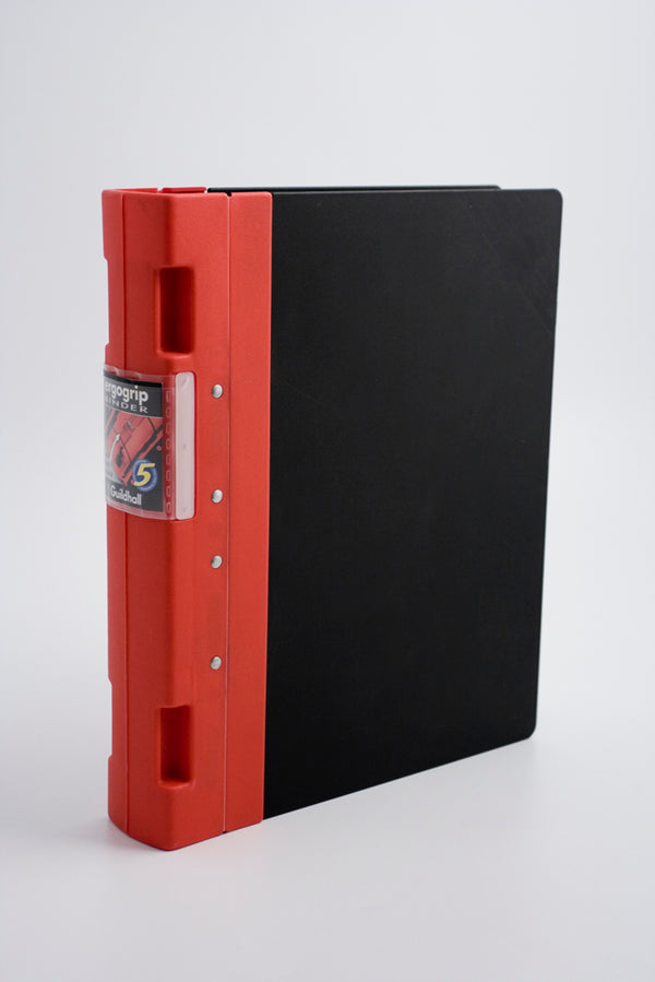 Guildhall GL Ergogrip Ring Binder Polypropylene 4 Prongs Making 2 x 55mm Rings A4 Red (Pack 2) - 4510Z - UK BUSINESS SUPPLIES