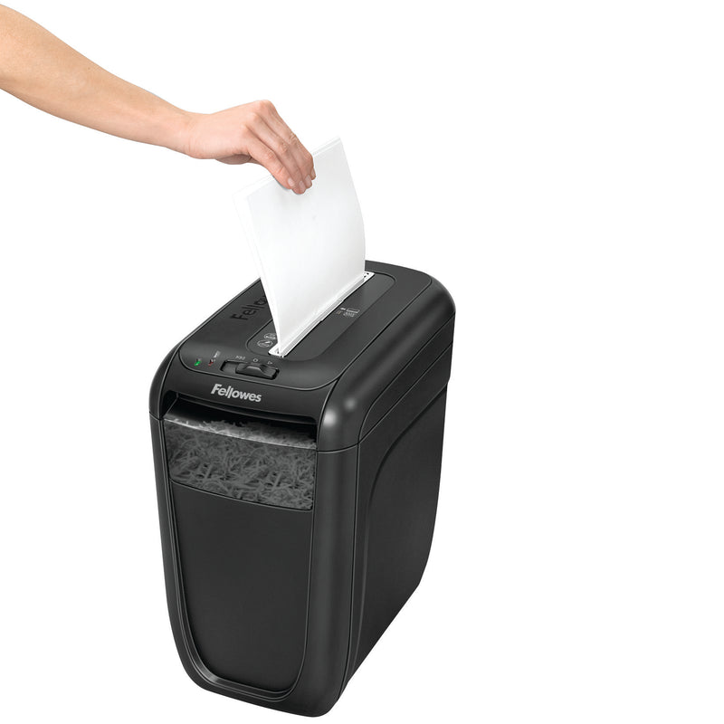 Fellowes Powershred 60Cs Cross Cut Shredder 22 Litre 10 Sheet Black 4606201 - UK BUSINESS SUPPLIES