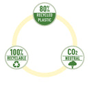 Leitz Recycle Polypropylene Expanding Concertina 5 Part File Green 46240055 - UK BUSINESS SUPPLIES