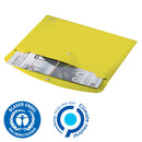 Leitz Recycle Polypropylene Document Wallet With Push Button Closure Yellow 46780015 - UK BUSINESS SUPPLIES