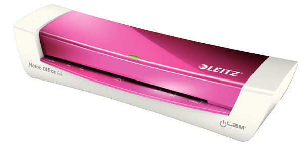 Leitz iLAM Home Office Laminator A4 Pink and White 73681023 - UK BUSINESS SUPPLIES