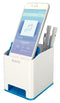Leitz WOW Dual Colour Sound Pen Holder White/Blue 53631036 - UK BUSINESS SUPPLIES