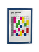 Durable Duraframe Magnetic Display Frame Self Adhesive A4 Blue (Pack 2) 487207 - UK BUSINESS SUPPLIES