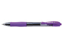 Pilot G-207 Retractable Gel Rollerball Pen 0.7mm Tip 0.39mm Line Violet (Pack 12) - 41101208 - UK BUSINESS SUPPLIES