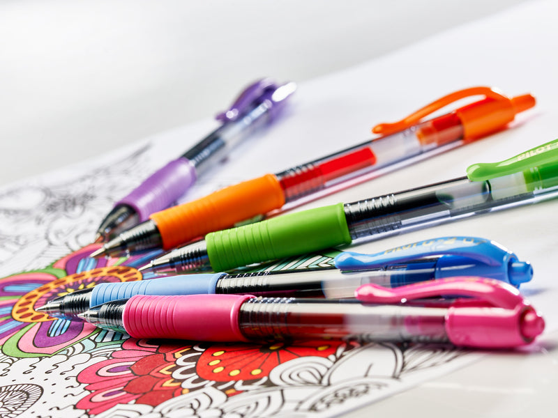 Pilot G-207 Retractable Gel Rollerball Pen 0.7mm Tip 0.39mm Line Violet (Pack 12) - 41101208 - UK BUSINESS SUPPLIES